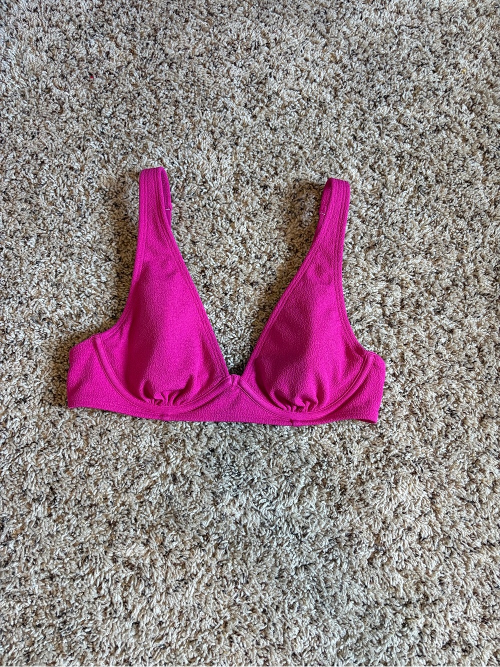 Shade & Shore Pink Triangle Bikini Top